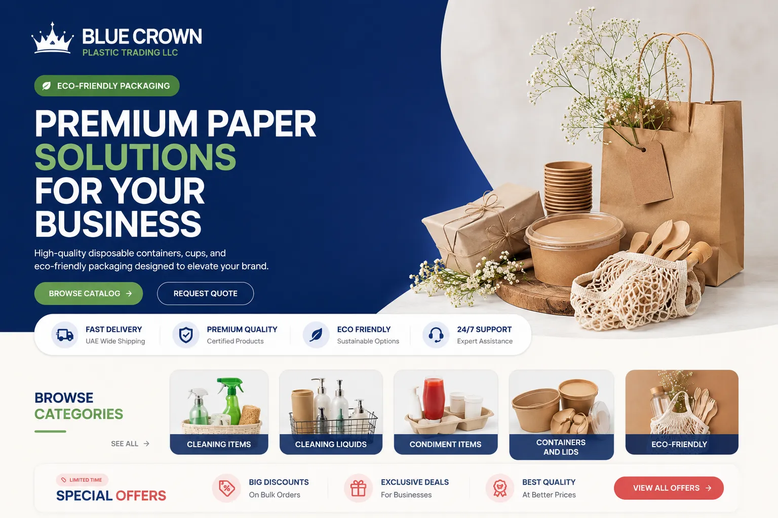 Blue Crown Plastic