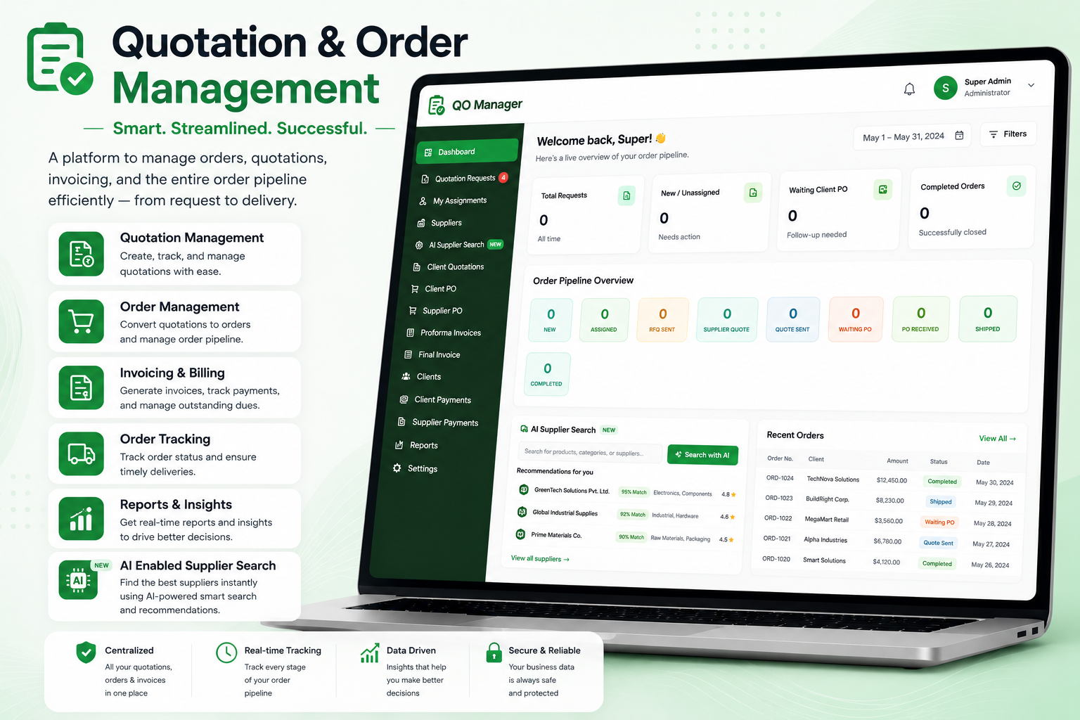 GO Manager – Quotation & Order Management