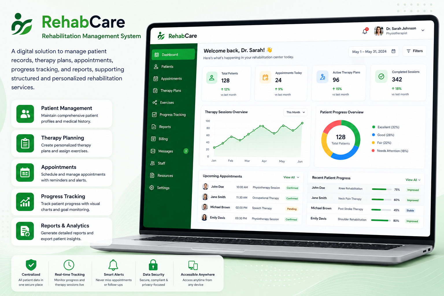 RehabCare – Rehabilitation Management System