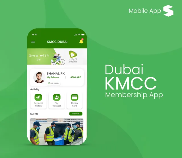Membership Management mobile app screens